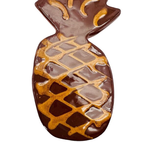 Vintage Ned Foltz Christmas Ornament Pineapple Redware Pottery 90’s - Picture 4 of 7